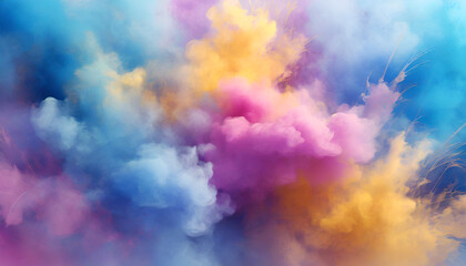Fototapeta na wymiar Abstract Multicolor Sky, Futuristic Fog Texture Clean and Sharp, Colorful Clouds for Your Webpage, Sky Texture Explosion, Colorful Clouds for Web