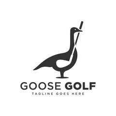 goose golf sport illustration logo © idealis