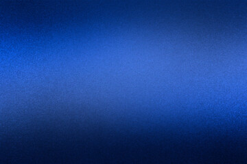 Black dark azure cobalt sapphire blue abstract background. Color gradient. Geometric shape. Wave, wavy curved line. Rough grunge grain noise. Light neon metallic shine shimmer bright. Design. - obrazy, fototapety, plakaty