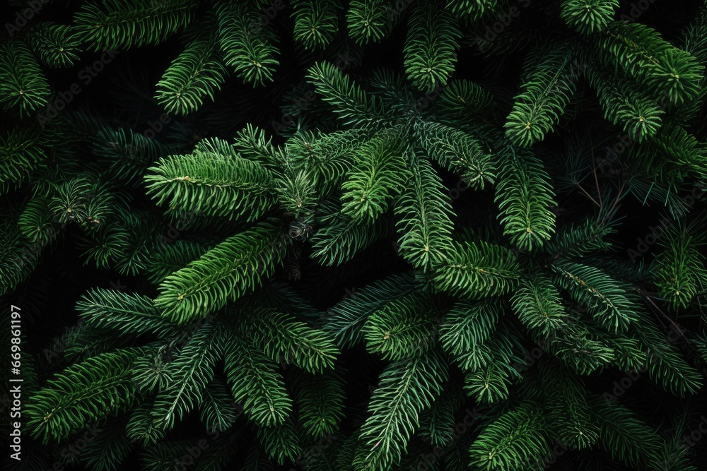 Aufkleber a close-up view of a bunch of pine trees. perfect for nature enthusiasts and those looking to captur