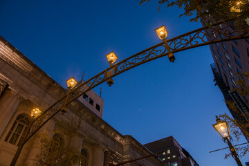 横浜馬車道のガス灯