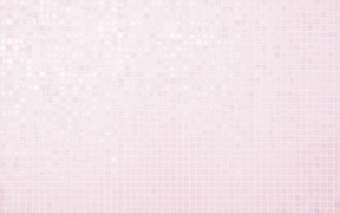 Pink tile wall chequered background bathroom floor texture. Ceramic wall and floor tiles mosaic background in bathroom. Design geometric mosaic texture for the decoration Simple seamless pattern.