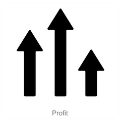 Profit and business icon concept