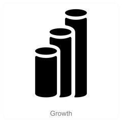 Growth and Analiticscareer icon concept