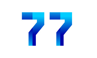 Fototapeta premium Tech Logo Modern Blue Gradient