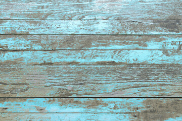 Wall of blue color wood texture background surface with old natural pattern or cracks wood table...