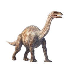 Realistic Camarasaurus, on transparent background.