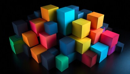 Obraz premium abstract background with squares