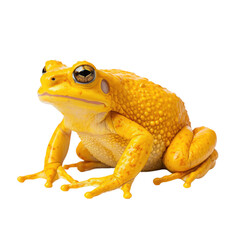 Golden Toad, on transparent background.