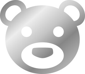 Silver Teddybear Icon