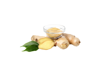 PNG,fresh ginger root, isolated on white background