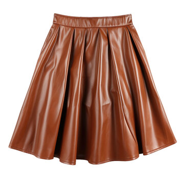 Leather Skirt, on transparent background.