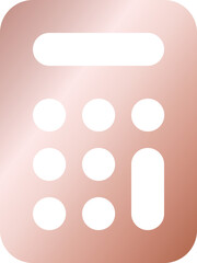 Rose Gold Calculator Icon