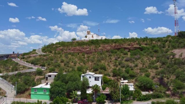 City of Chihuahua Mexico with an open shot of Parral Mountain