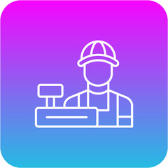 Obraz premium Cashier Icon