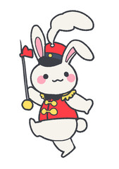 ドラムメジャーうさぎ