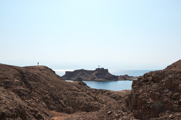 Salah El Din Castle on Farun island in the Gulf of Aqaba,Red Sea,Taba,Egypt.A Beautiful Landmarks...