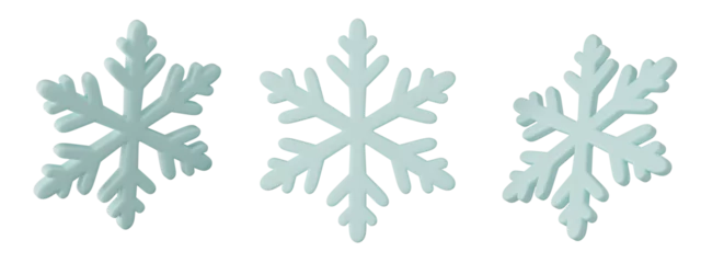 Muurstickers Christmas illustration tracery  snowflake 3d. element icon concept. isolated on transparent background PNG 3d rendering. © Thossaphon