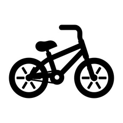 Fototapeta na wymiar Icon Vector of Kid Bicycle. Bike Illustration SVG