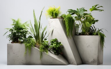 Blending Modern Design and Greenery with Planters