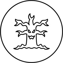 Scary Tree Icon