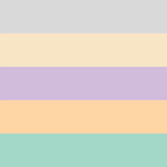 Muted pastel color palette scheme set vector