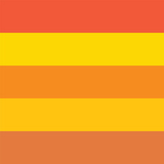Sunset color palette with 5 different hues of a radiant sunset