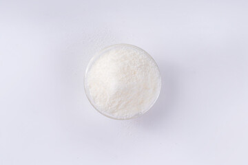 Healthy natural allulose sweetener. Diet alternative sugar substitute in drops and powder 