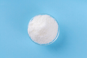 Healthy natural allulose sweetener. Diet alternative sugar substitute in drops and powder 