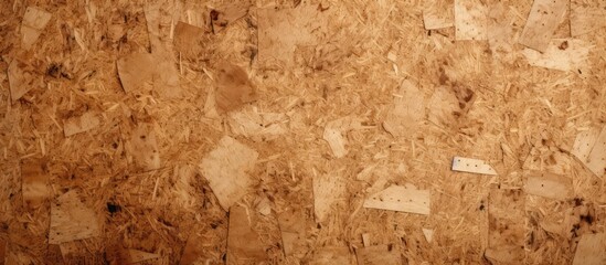 Chipboard panel close up