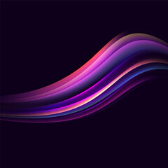 Neon speed lines. Dynamic light motion traces. Light trace wave, trace line.	
Neon swirls.