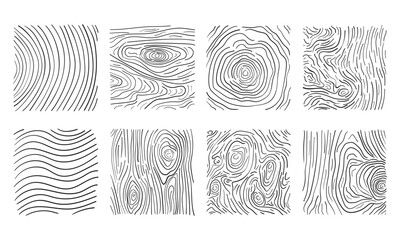 Wood texture vector illustration. Doodle on isolated background. Scribble sign concept.