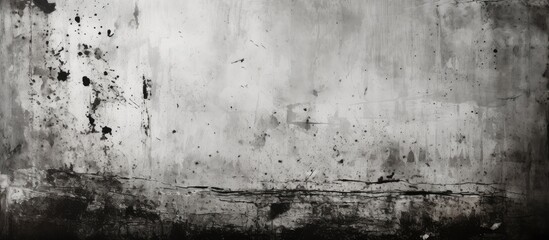 Create vintage abstract effect by overlaying messy dust and distress on a grunge black and white urban background with noise and grain