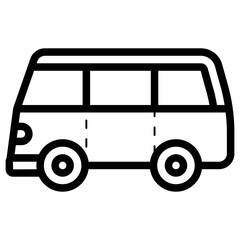 minivan car icon