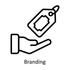 Branding vector outline Design illustration. Symbol on White background EPS 10 File 