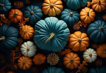 Autumn Pumpkin Mosaic