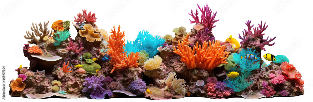 Wall mural Coral reef cut out