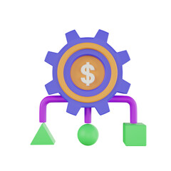 Allocation 3D illustration
