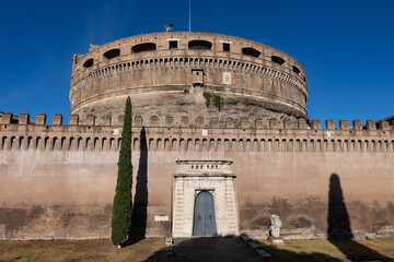 Fototapeta na wymiar Castle of the Holy Angel in Rome, Italy