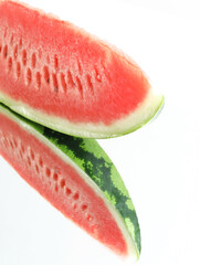 slice of watermelon on white background