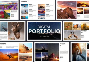 Digital Portfolio Presentation Design Template