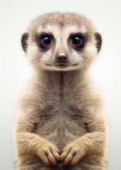 Fototapeta premium Wildlife brown portrait face small nature cute mammal animal wild fur