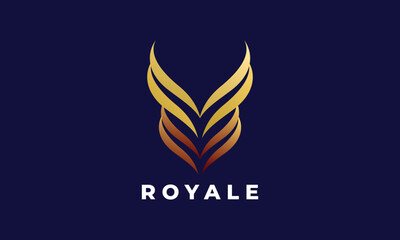 Logo vector line gradation color minimalist design branding simple creative strong team corporate business economic growth statistic chart