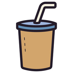 plastick drink cup illustration