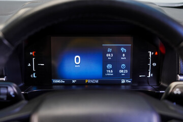 car​ instrument panel, car​ speed motor of​ night, car​ dashboard​ modern​ automobile...