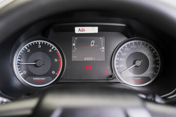 car​ instrument panel, car​ speed motor of​ night, car​ dashboard​ modern​ automobile...