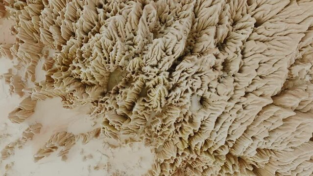 Aerial topshot of Tsingy Rouge - abstract