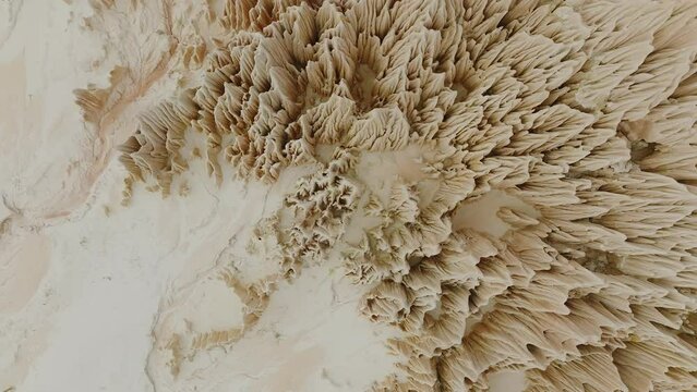 Topshot of spectacular Tsingy Rouge in Madagascar