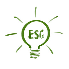 ESG concept for business and organization, environment, society, governance and sustainable development concept with Venn diagram, drawing, vector illustration