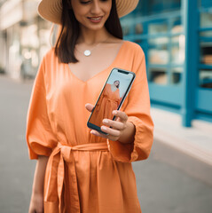 person using mobile phone (Generative AI)
